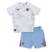 Billiga Aston Villa Barnkläder Borta fotbollskläder till baby 2023-24 Kortärmad (+ Korta byxor)